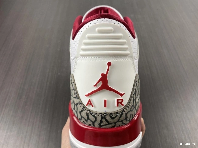 Reps TB Cardinal Retro Red CT8532-126 Jordan 3 0809